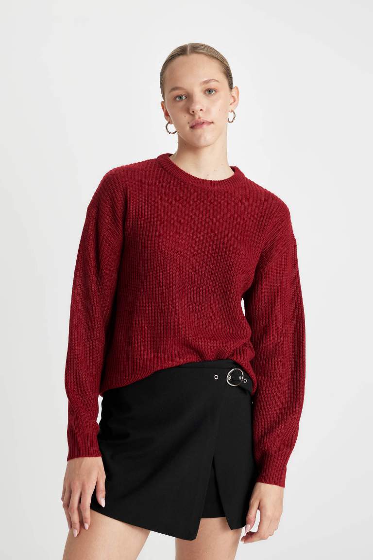 Regular Fit Bisiklet Yaka Triko Kazak