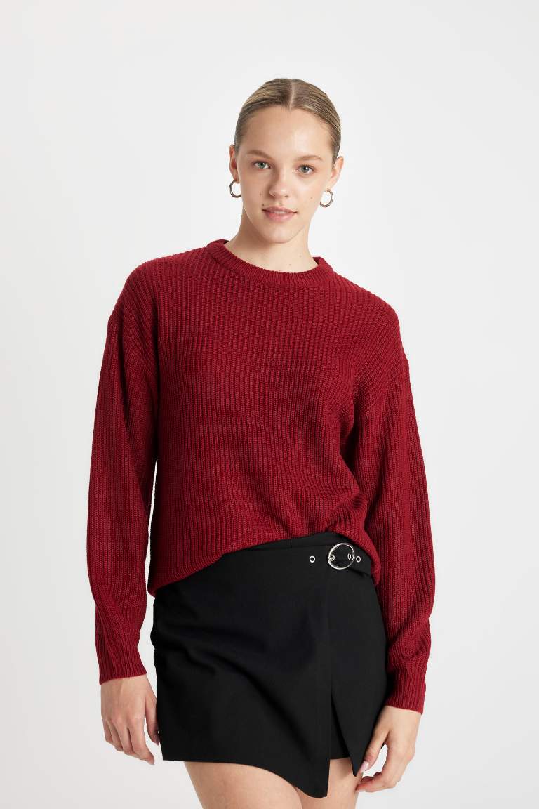 Regular Fit Bisiklet Yaka Triko Kazak
