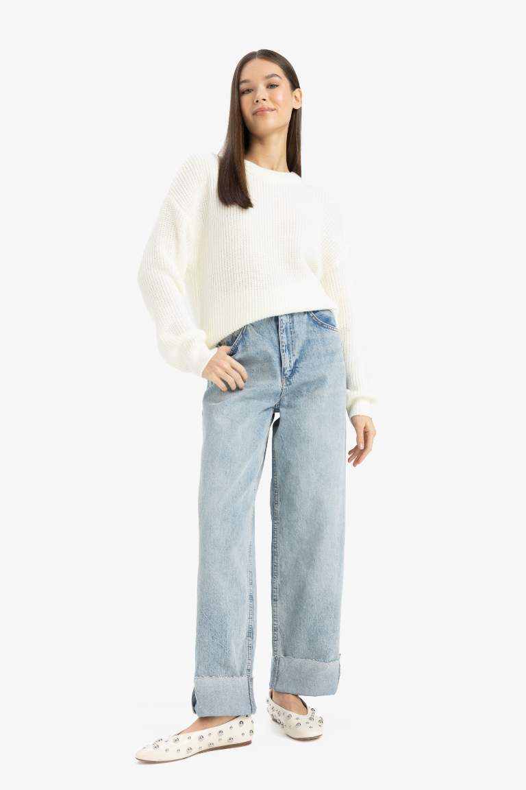 Regular Fit Bisiklet Yaka Kazak