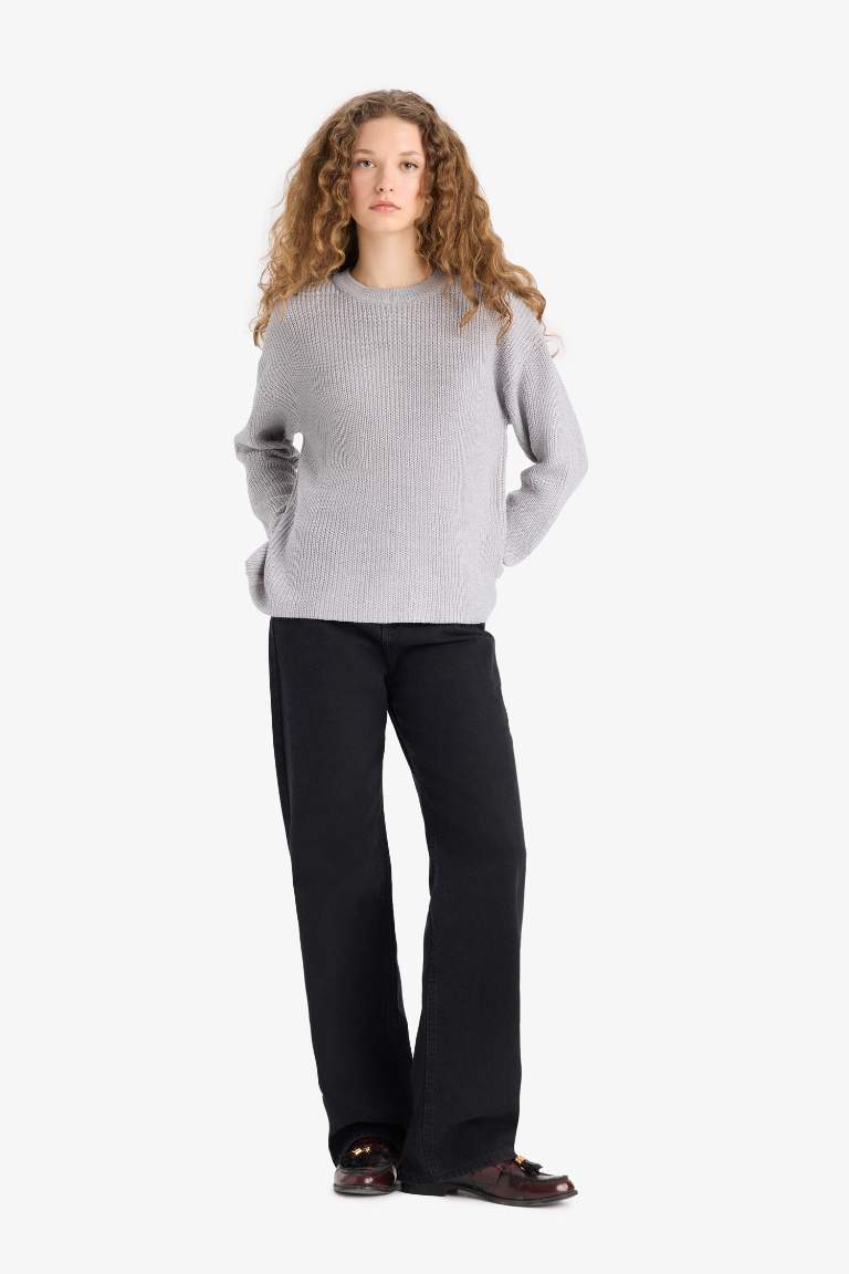 Regular Fit Bisiklet Yaka Kazak