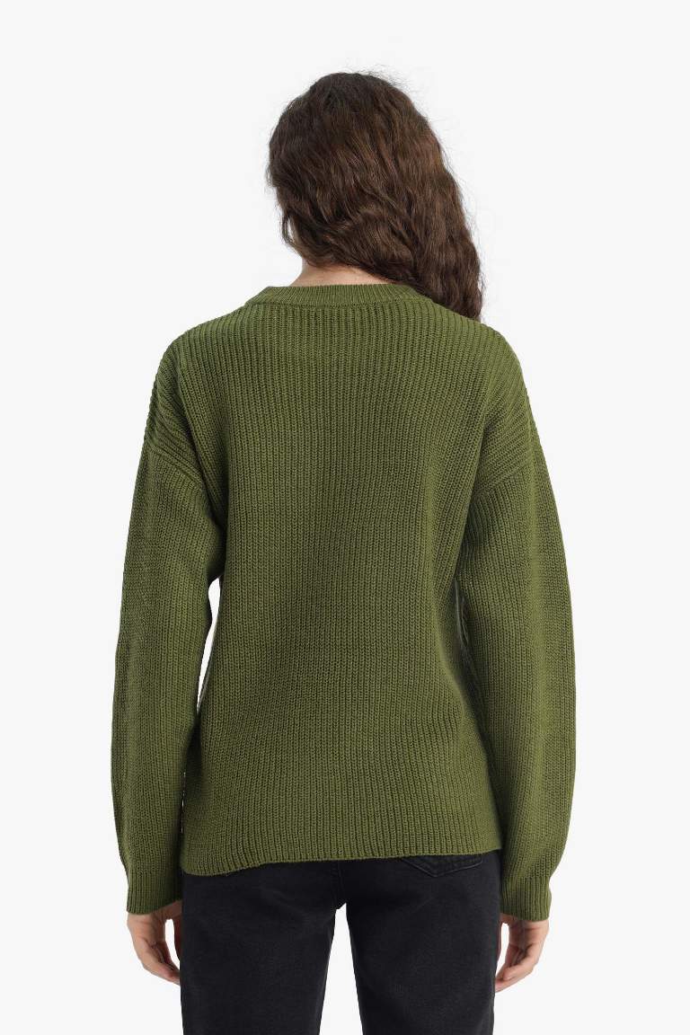 Regular Fit Bisiklet Yaka Kazak