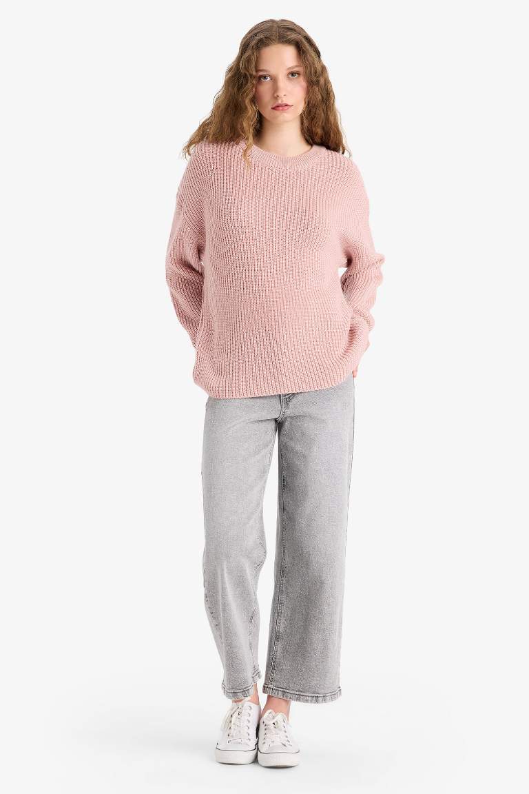 Regular Fit Bisiklet Yaka Kazak