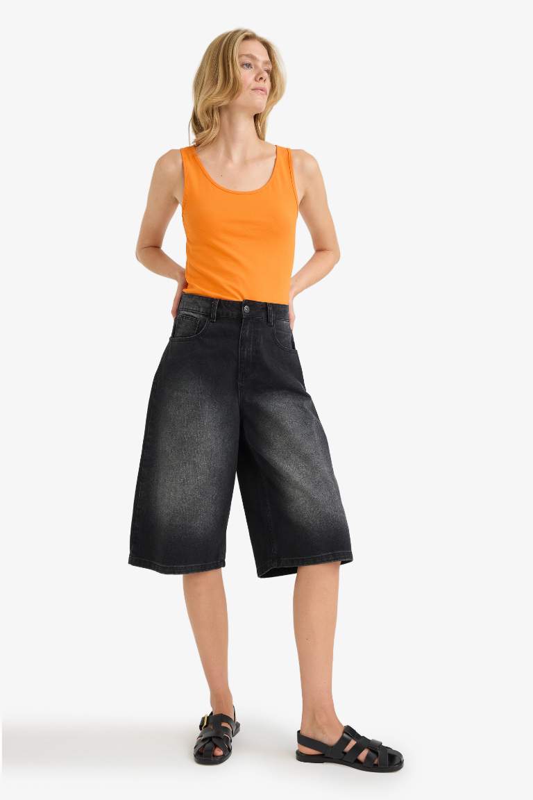 Slim Fit Dar Kesim Basic Düz Yuvarlak Yaka Atlet
