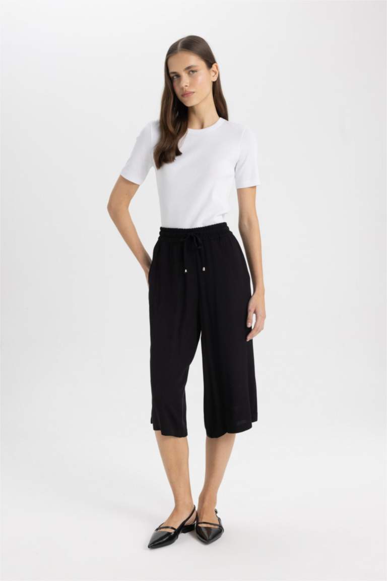 High Waist Crop Fit Belmando Capri
