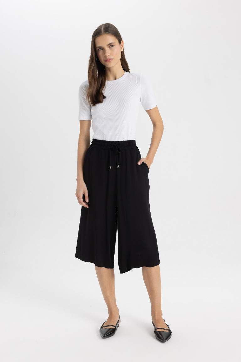 High Waist Crop Fit Belmando Capri
