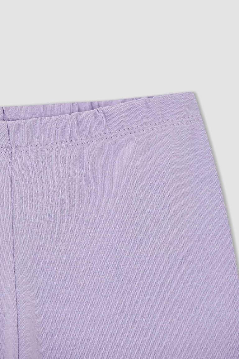 Kız Çocuk Slim Fit Basic Kapri Boy Tayt