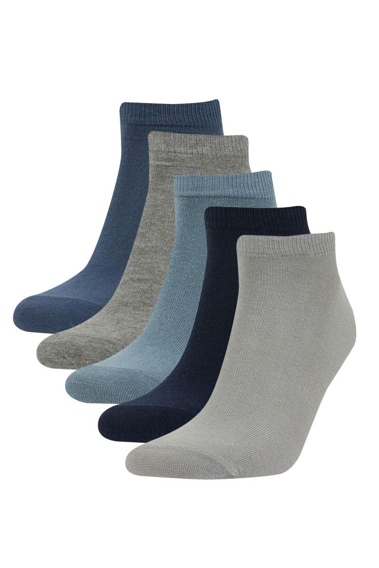 Man 5 Piece Cotton Ankle Socks