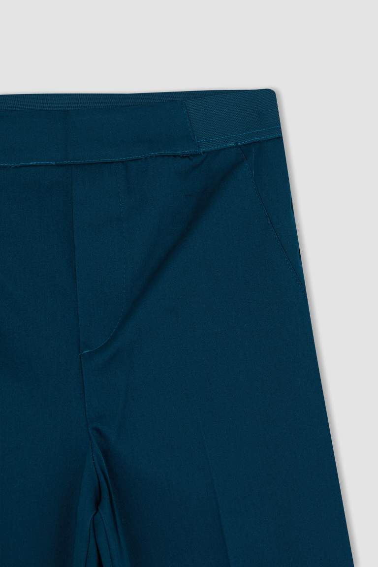 Pantalon Satinette Valentina - Cigarette Ourlet régulier