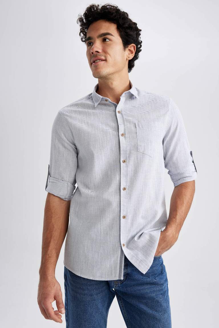 Slim Fit Long Sleeve Shirt