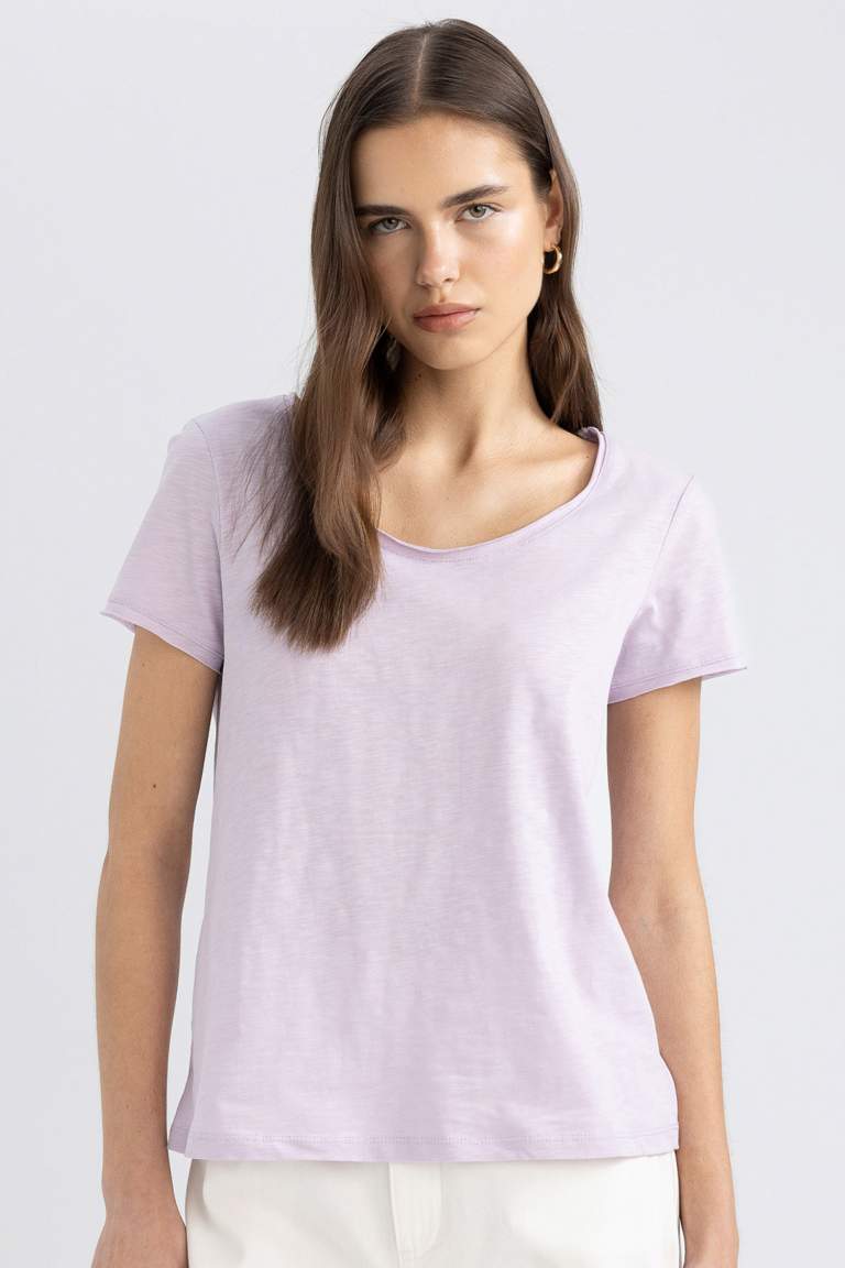 Regular Fit V-Neck Short Sleeve T-Shirt