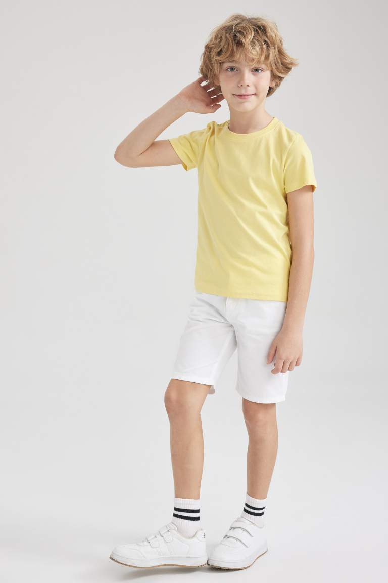 Boy Regular Fit Crew Neck Short Sleeved T-Shirt