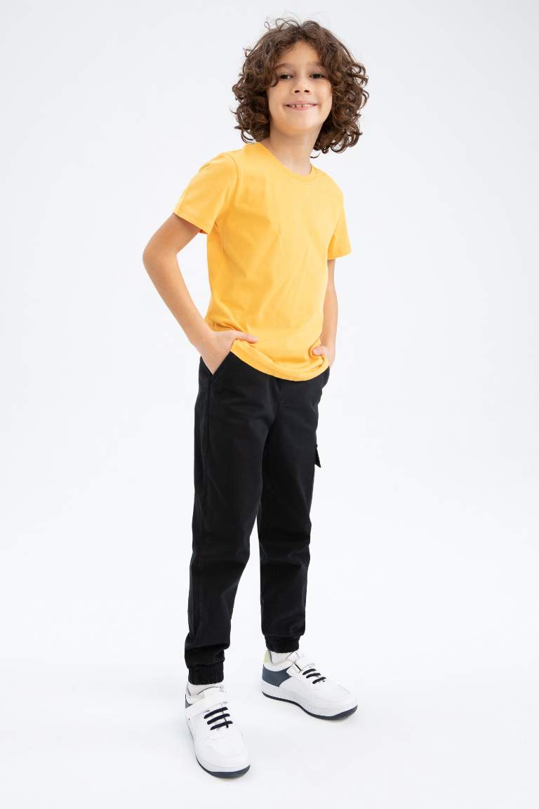 Boys Regular Fit Crew Neck Short Sleeved T-Shirt