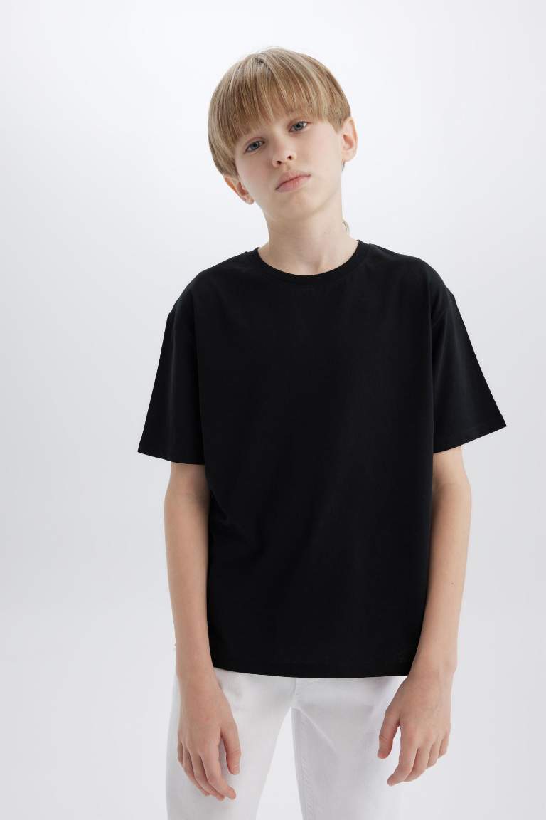 Boy Regular Fit Crew Neck Short Sleeve T-Shirt