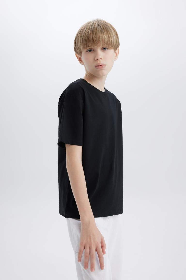 Boy Regular Fit Crew Neck Short Sleeve T-Shirt