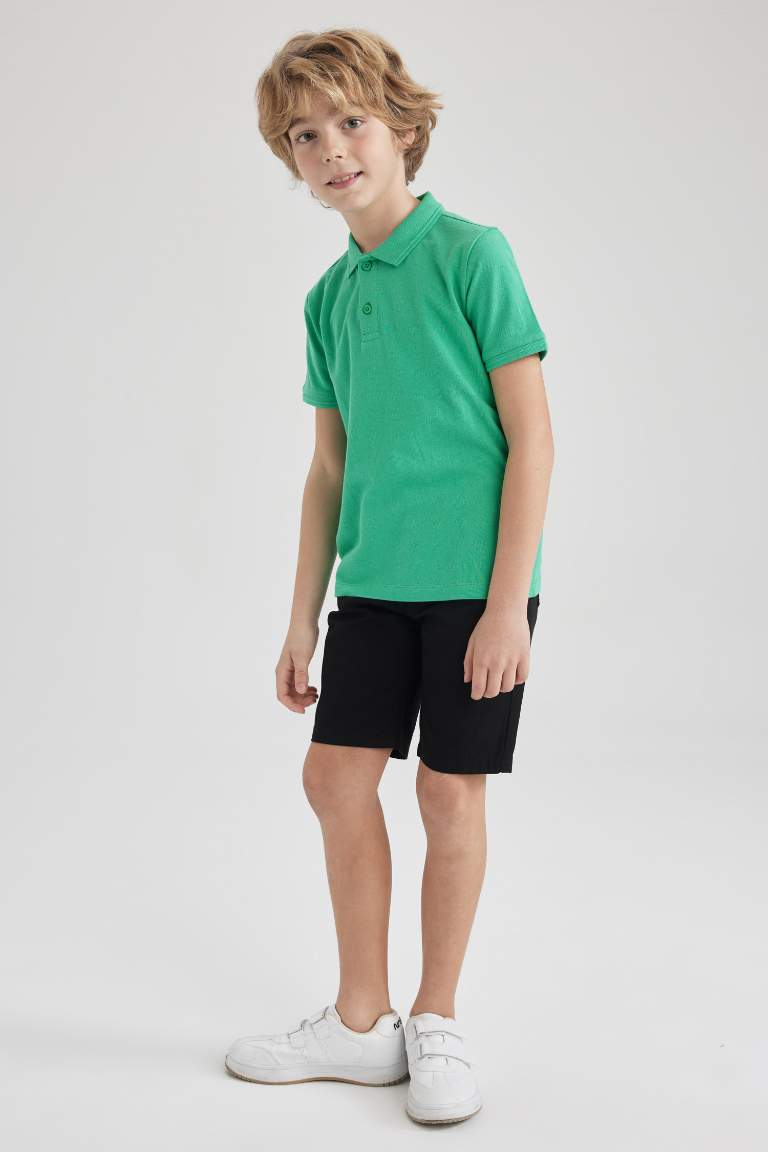 Boy Pique Short Sleeve Polo T-Shirt