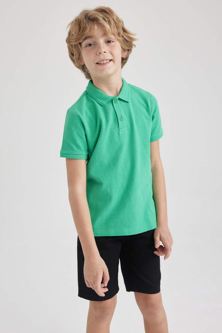 Boy Pique Short Sleeve Polo T-Shirt