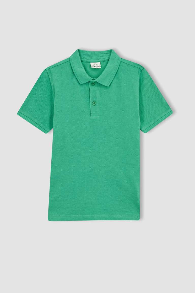 Boy Pique Short Sleeve Polo T-Shirt