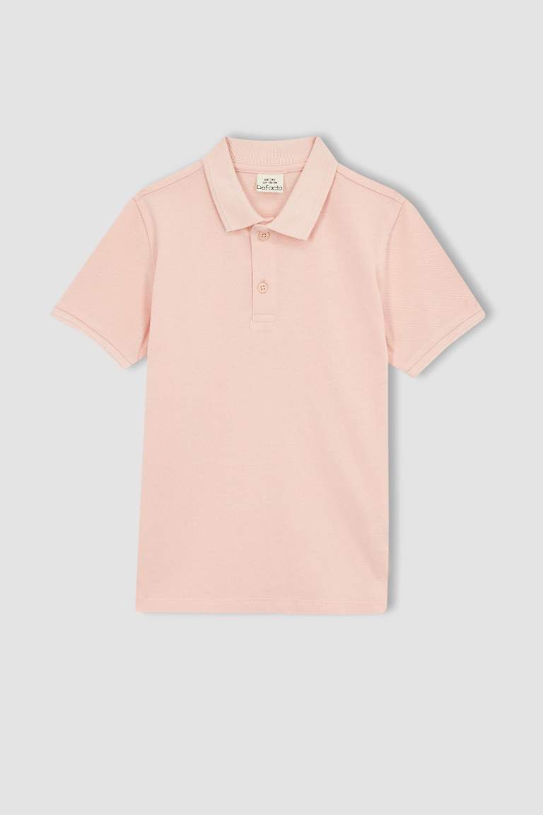 Boys Pique Short Sleeve Polo T-Shirt