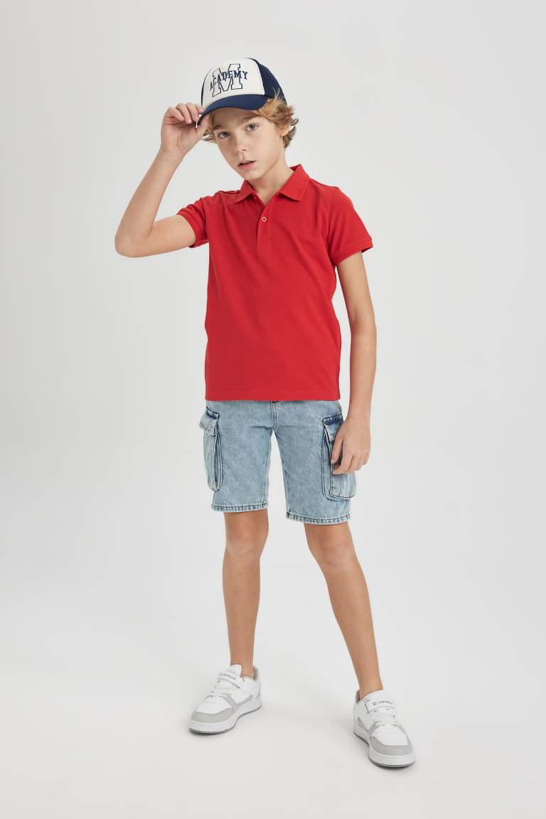 Boy Regular Fit Polo Neck Pique Polo T-Shirt