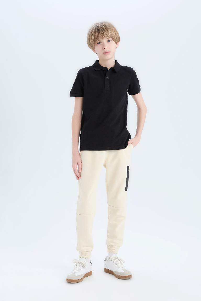 Boy Basic Pique Short Sleeve Polo T-Shirt