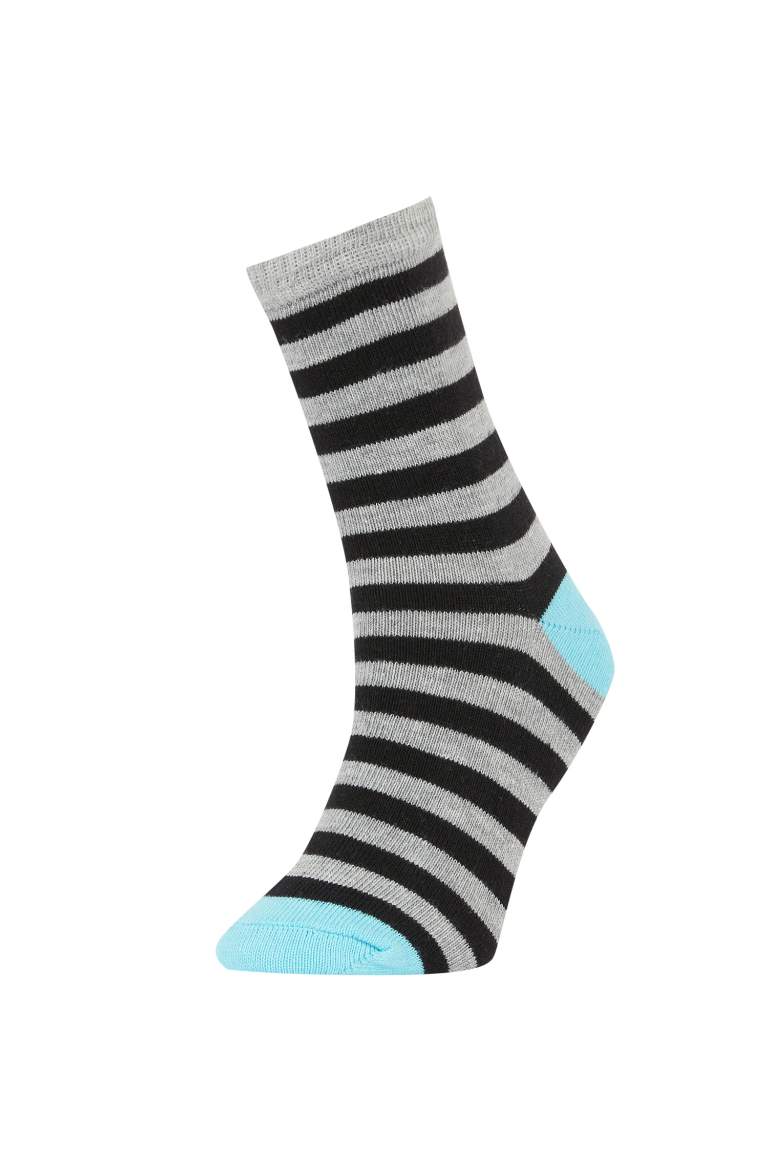 Boys Striped 4-Pack Socks