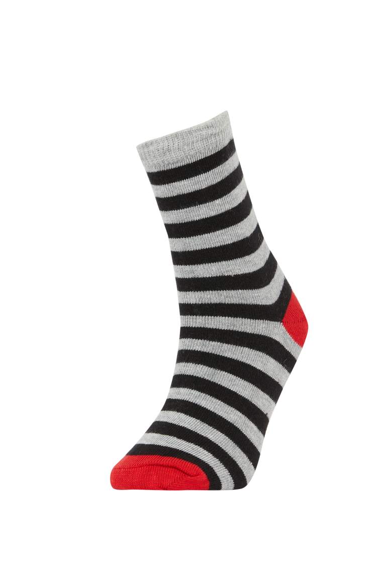 Boys Striped 4-Pack Socks