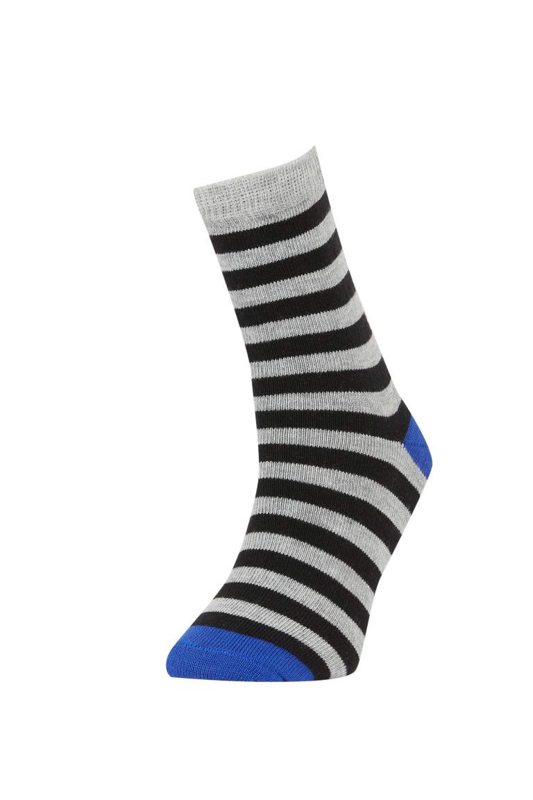 Boys Striped 4-Pack Socks