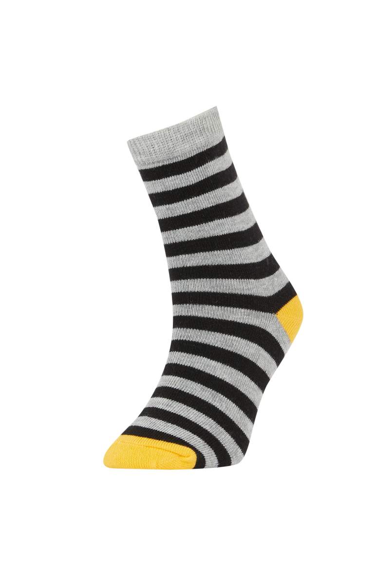 Boys Striped 4-Pack Socks