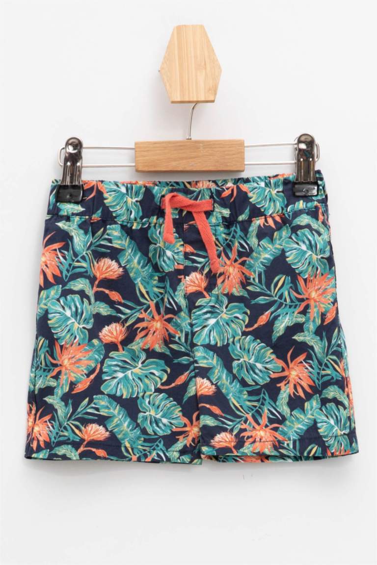 Lacivert Erkek Bebek Erkek Bebek Desenli Şort 1047872