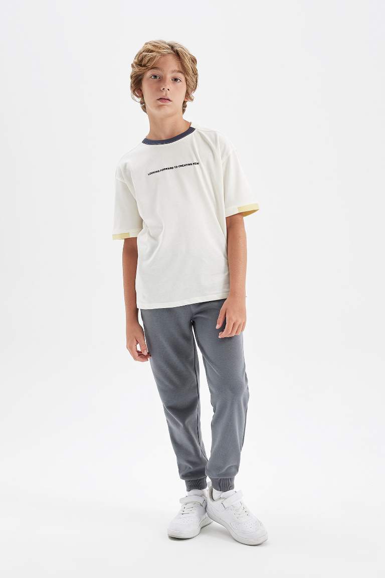 Boy Gray School Sweatpants