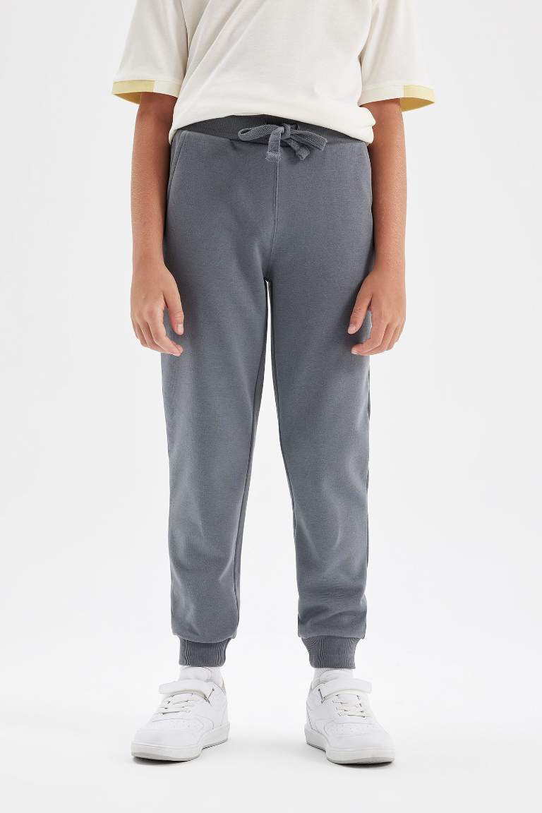 Boy Gray School Sweatpants