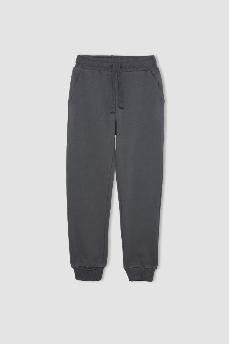 Boy Gray School Sweatpants