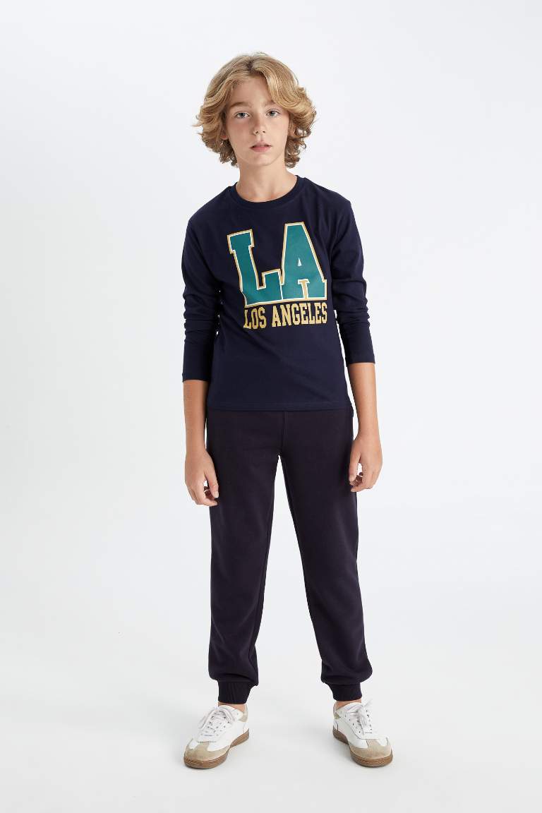 Boy Navy Blue School Sweatpants