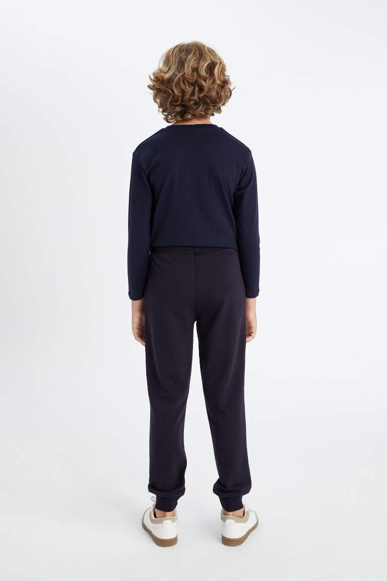 Boy Navy Blue School Sweatpants