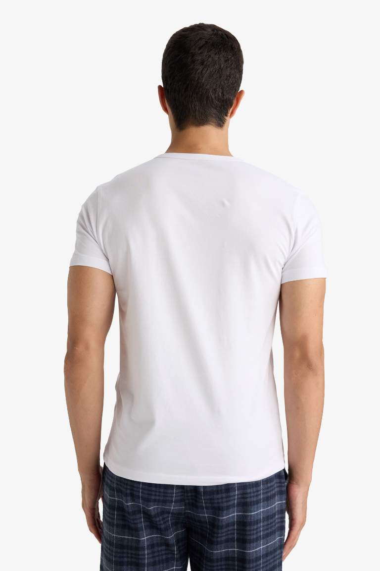 Slim Fit Dar Kesim V Yaka Üst