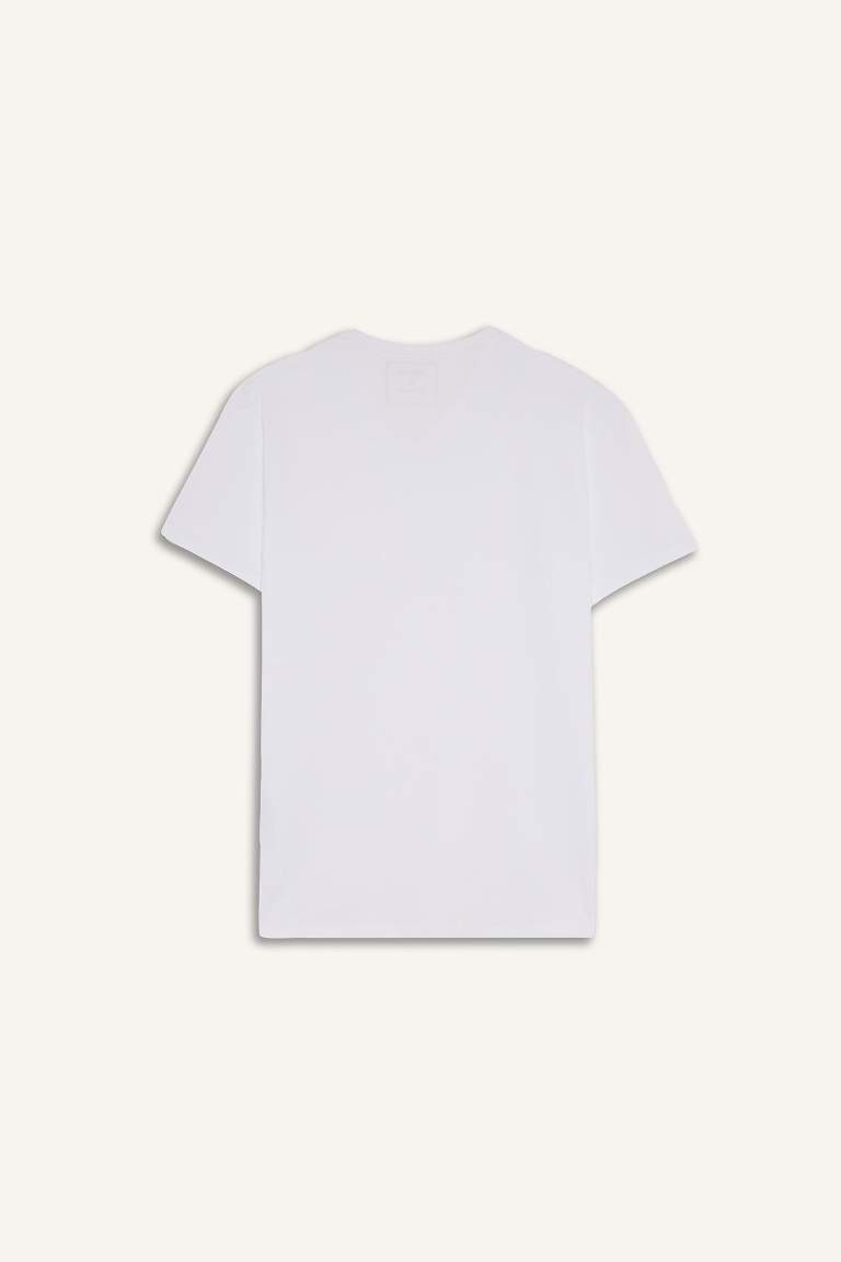 Slim Fit Dar Kesim V Yaka Üst