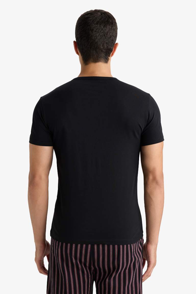 Slim Fit Dar Kesim Bisiklet Yaka Üst