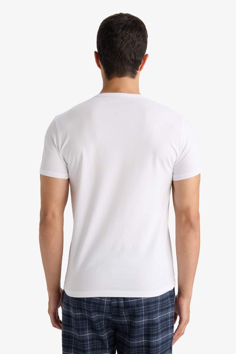 Slim Fit Dar Kesim Bisiklet Yaka Üst