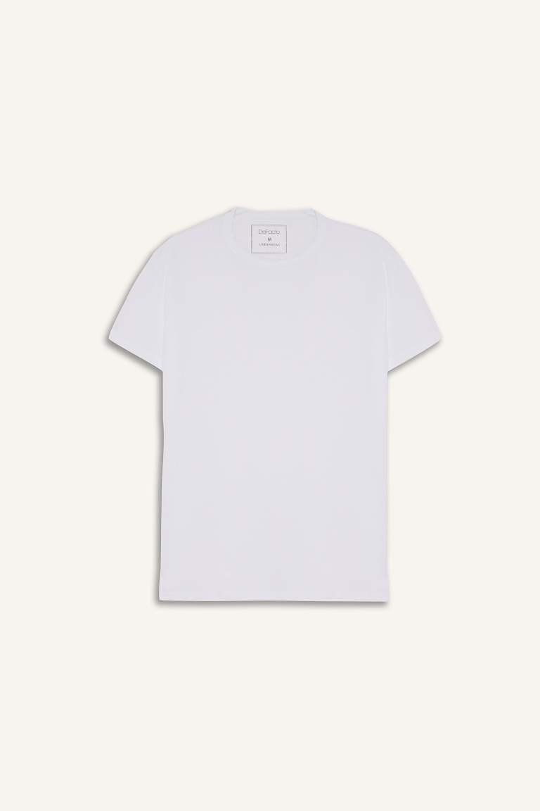 Slim Fit Dar Kesim Bisiklet Yaka Üst
