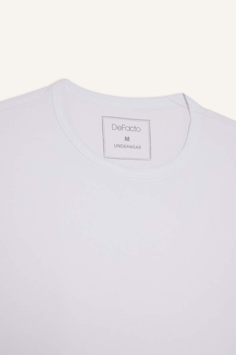 Slim Fit Dar Kesim Bisiklet Yaka Üst