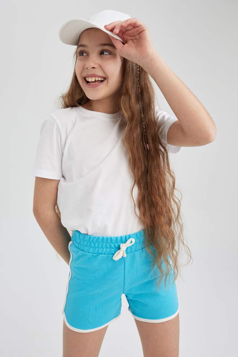 Short En Coton Peigné Pour Fille