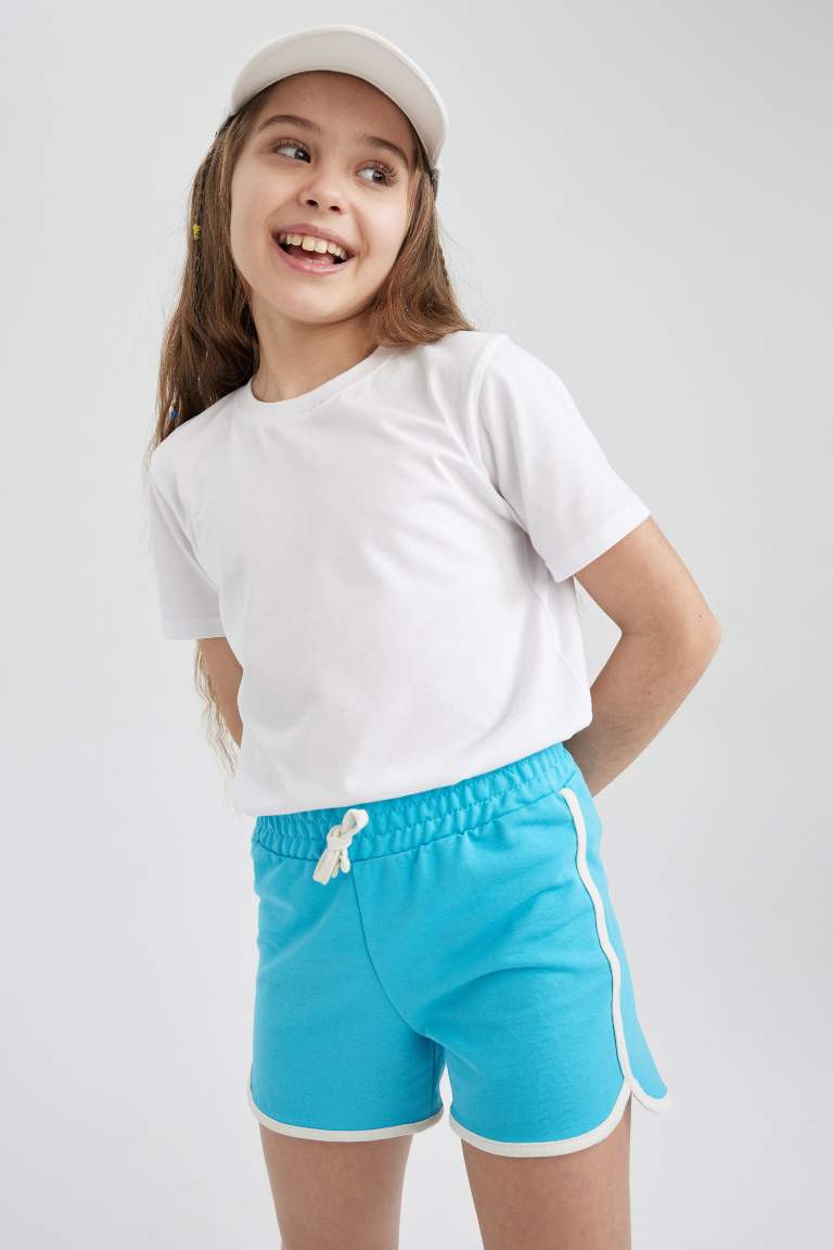 Short En Coton Peigné Pour Fille