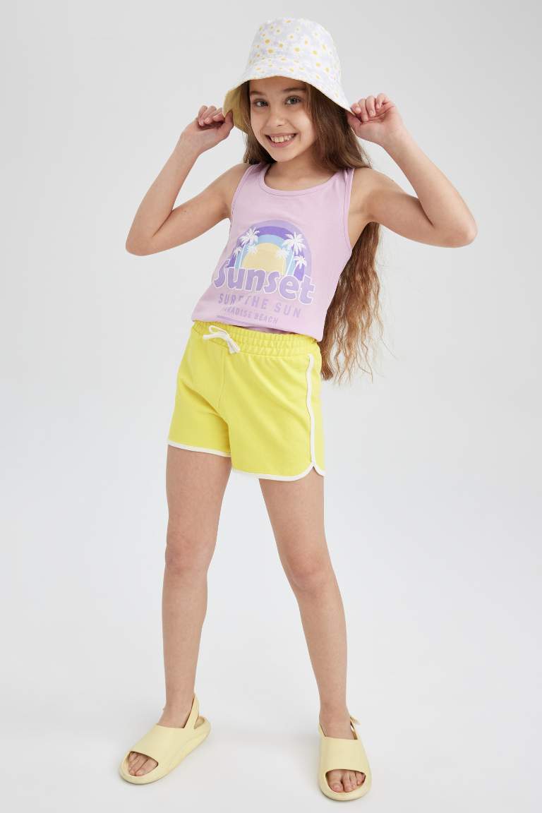 Girl Sweatshirt Fabric Shorts