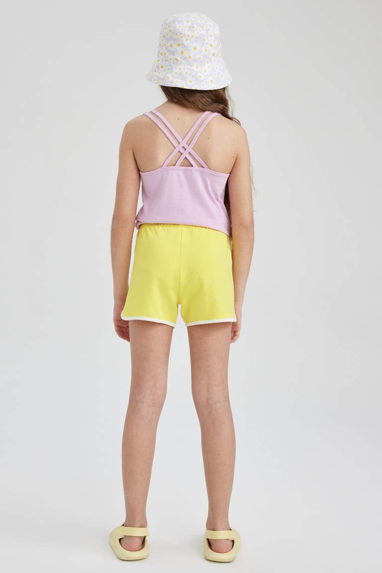 Short En Coton Peigné Pour Fille