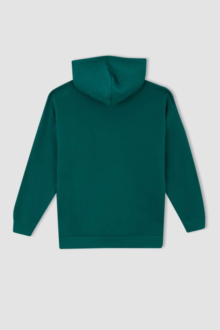 Green WOMAN Oversize Fit Long Sleeve Sweatshirt 2656060 DeFacto