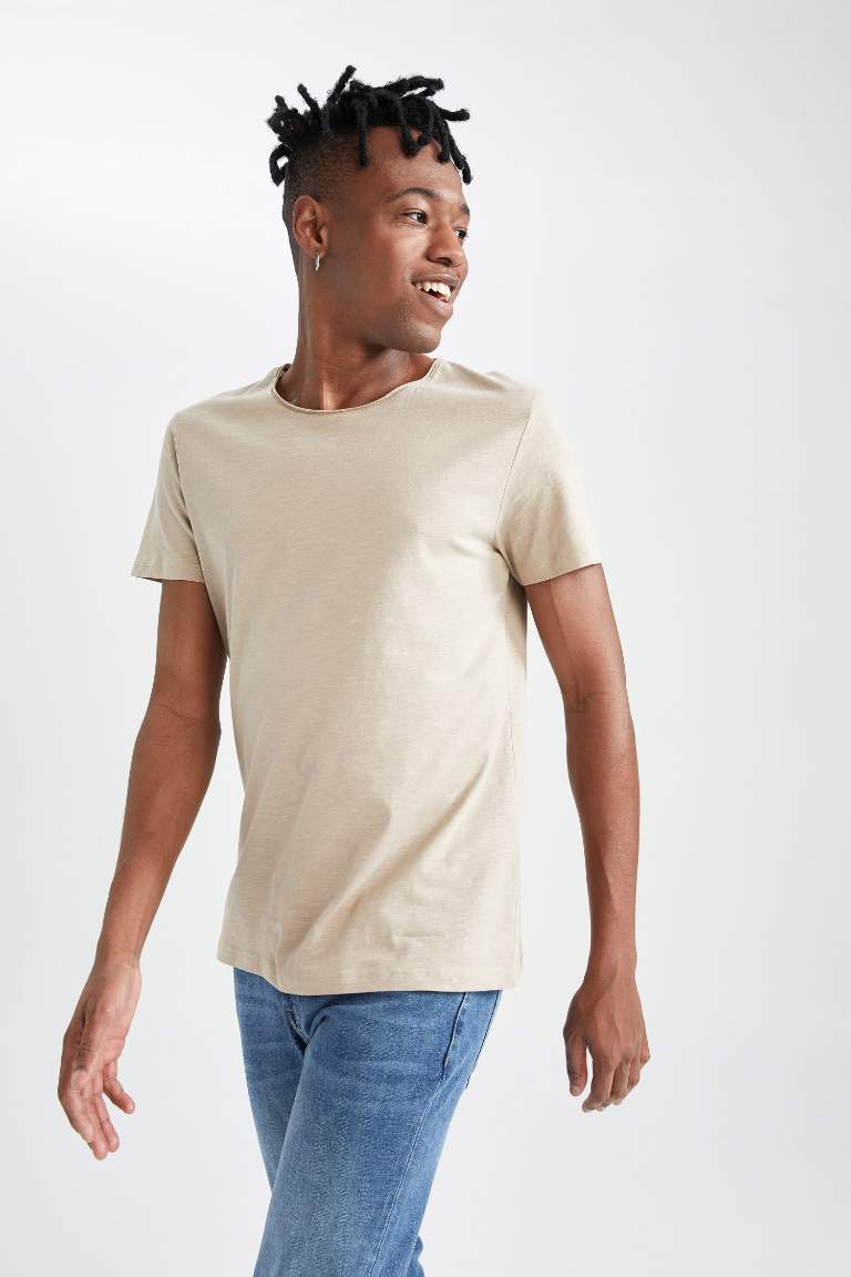 Slim Fit Crew Neck Short Sleeve T-Shirt