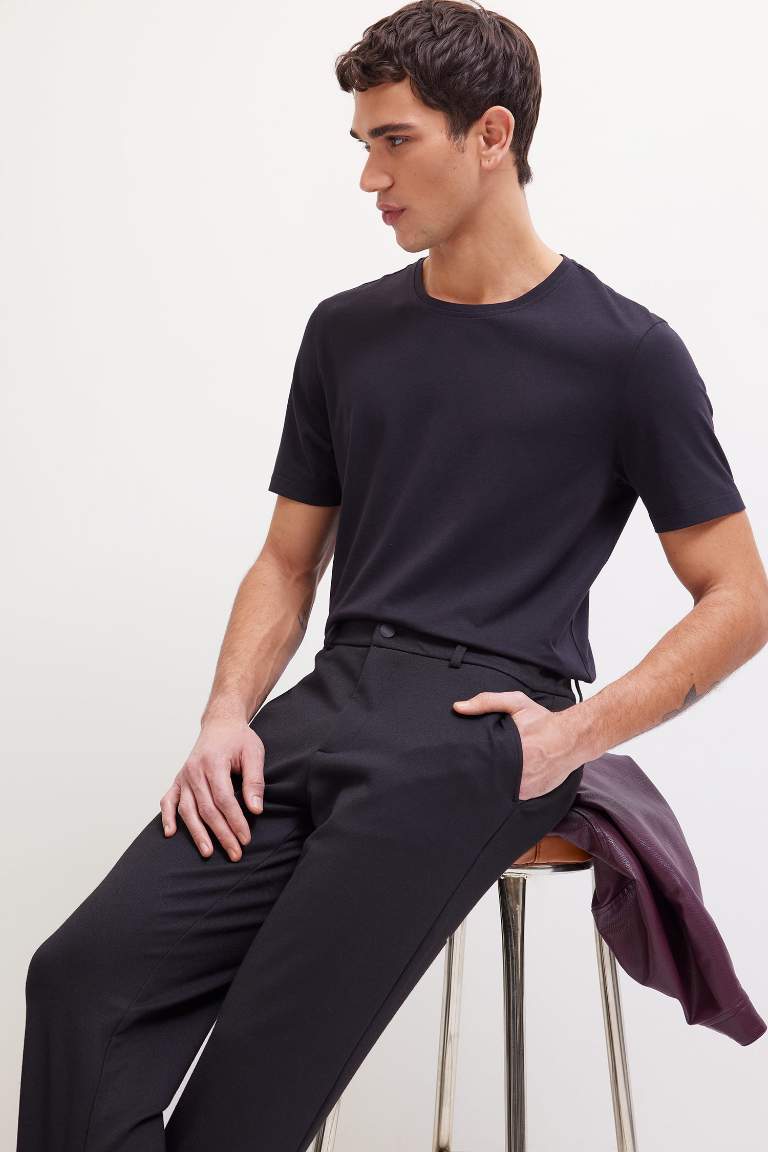 Slim Fit Crew Neck Basic T-Shirt