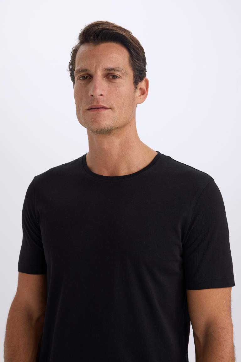 Slim Fit Crew Neck Basic T-Shirt