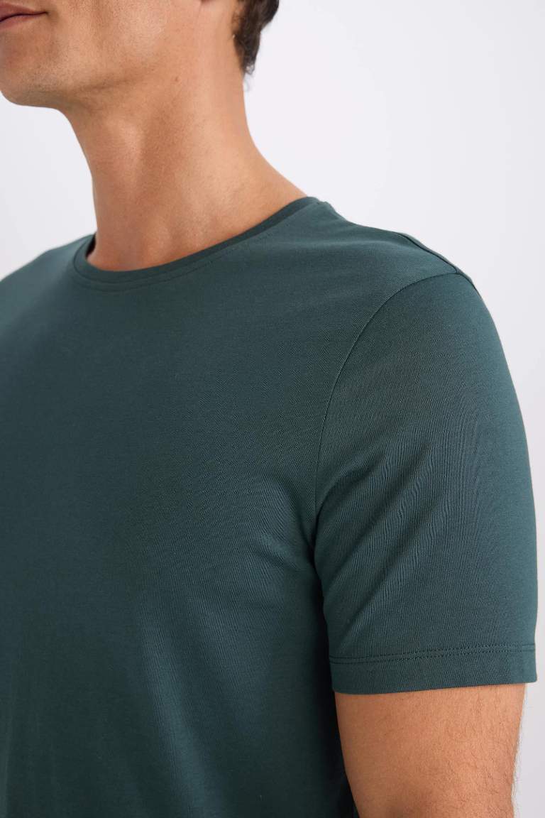 Slim Fit Crew Neck Basic T-Shirt