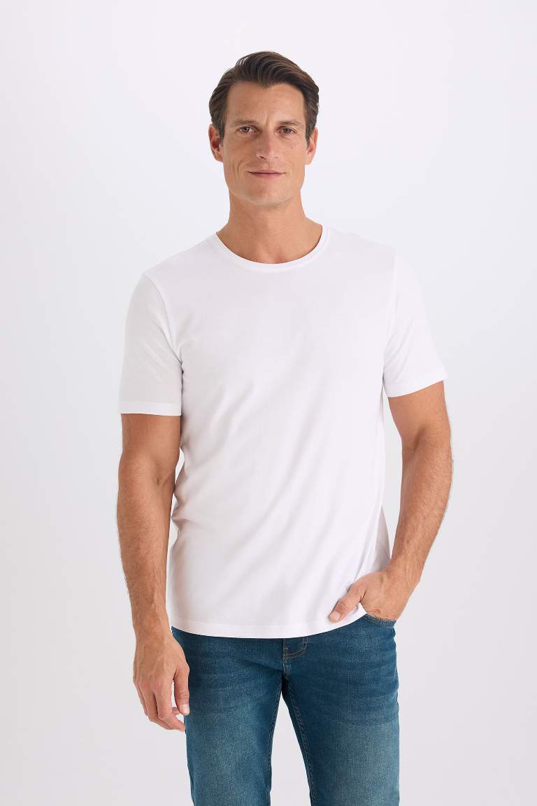 Slim Fit Crew Neck Basic T-Shirt